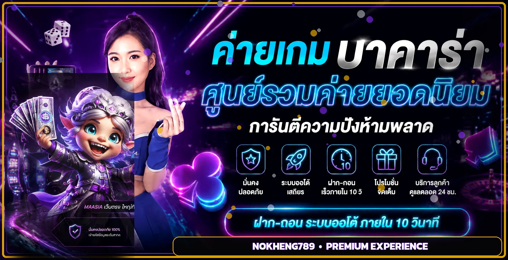 ภาพรวมค่ายเกมและคาสิโนบน NOKHENG789
