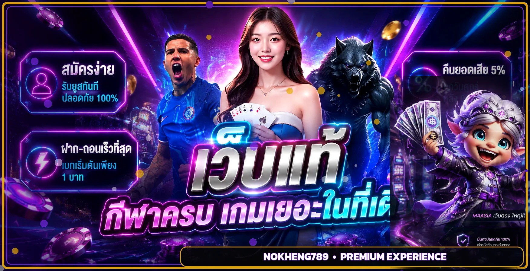 แพลตฟอร์มเกมครบหมวดของ NOKHENG789